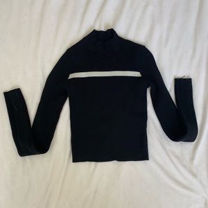 Black Brandy Melville turtle neck crop top